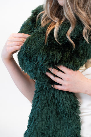 Afterlight Affair Silk Fur Shawl